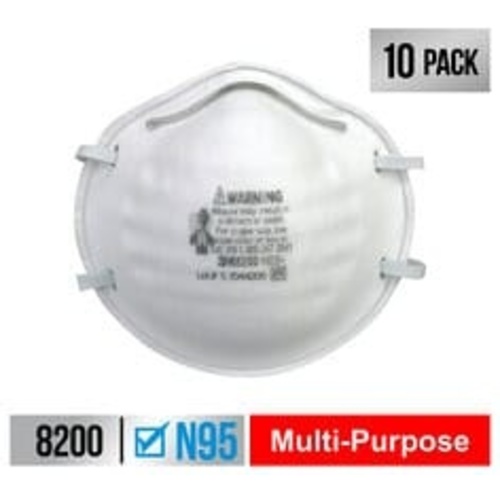 3M Sanding and Fiberglass Respirator N95 Particulate 8200H10-DC