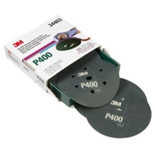 3M™ Hookit™ Flexible Abrasive Disc 270J, 34410, 6 in 7H, Dust Free,
P2000, 25 discs per carton, 5 cartons per case