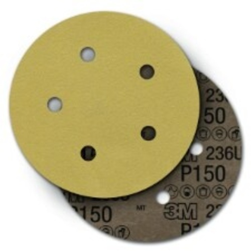 3M™ Hookit™ Paper Disc 236U, P80 C-weight, 5 in x NH, D/F 5HL, Die 500FH