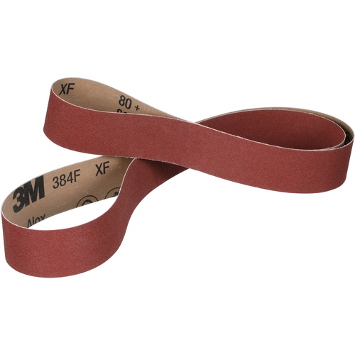 ‎3M Cloth Belt 384F 80+ XF-weight 2-1/2″ × 14″ Fabri-lok Single-flex