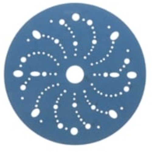 3M™ Hookit™ Blue Abrasive Disc 321U, 36180, 6 in, 320 grade, Multi-hole, 50 discs per carton, 4 cartons per case
