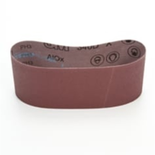 3M Cloth Belt 340D, 80 X-weight, 4″ × 24″, Film-lok, Single-flex, 10 per