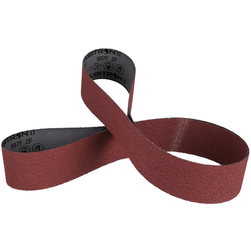 ‎3M Cubitron II Cloth Belt 997F 36+ YF-weight 9-23/64″ × 132″ Film-lok Single-flex