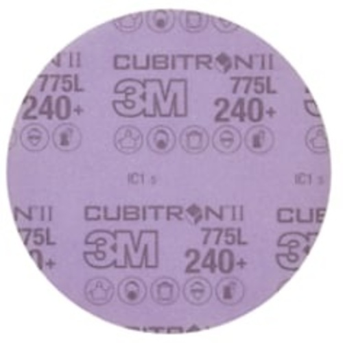 3M™ Cubitron™ II Hookit™ Film Disc 775L, 240+, 8 in x NH, Die 800L