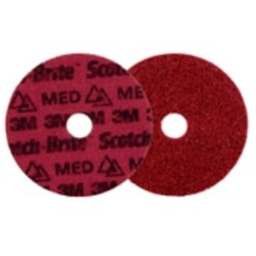 Scotch-Brite™ Precision Surface Conditioning Disc, PN-DH, Medium, 5 in × 7/8 in, 50 ea/Case