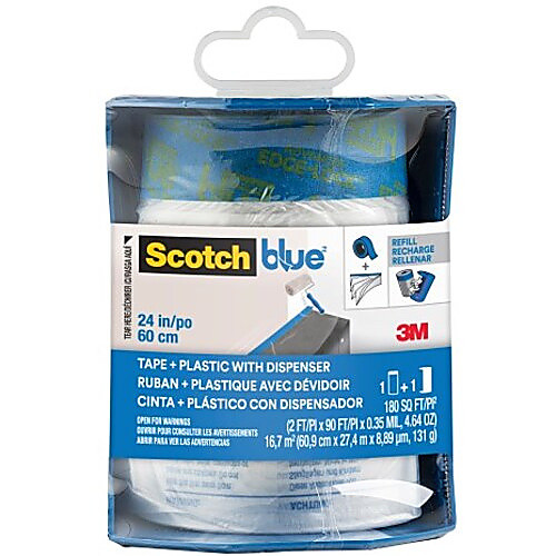 ‎3M ScotchBlue Tape + Plastic with Dispenser PTD2093EL-24-S