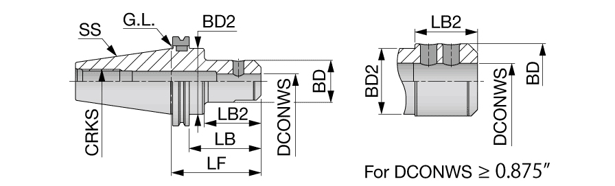 CAT40FCEM1/2X2.625