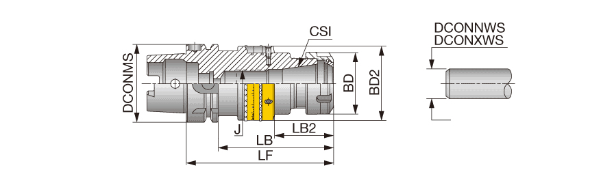 HSK A 63 ER32X160 BIN