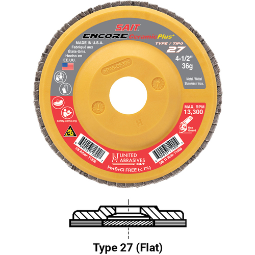 ‎CER+ T27 4-1/2x7/8 60X