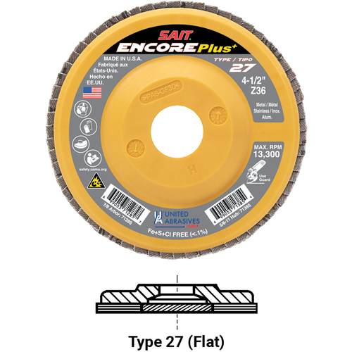 ‎ENCORE+ T27 4-1/2X7/8 36X
