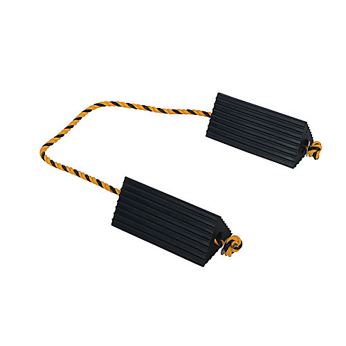 Rubber Airline Wheel Chock W/Rope 5 × 10