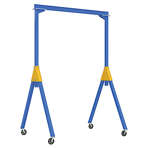 Knockdown Adjustable Steel Gantry Crane 2K 15 × 9 VG Casters