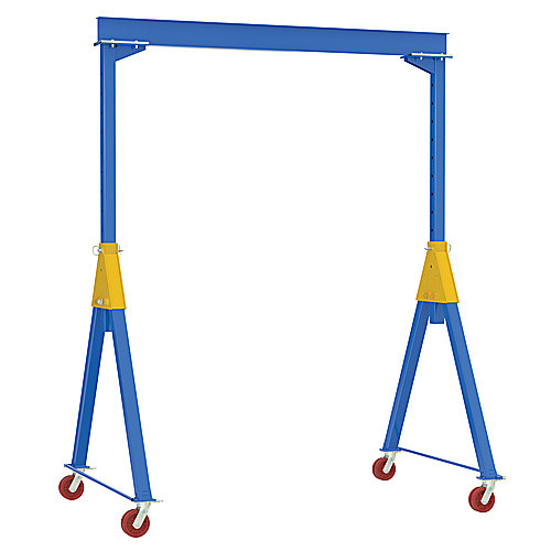 Knockdown Adjustable Steel Gantry Crane 6K 10 × 16 VG Casters