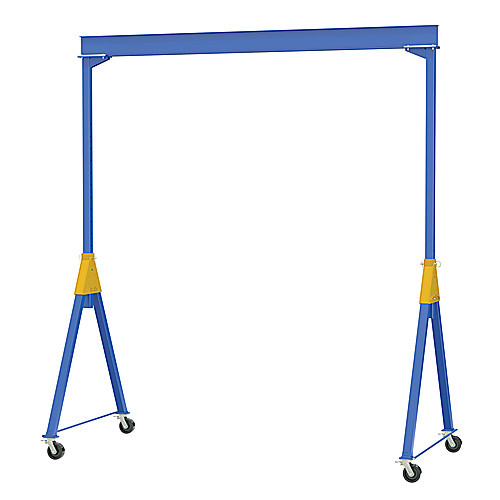 Knockdown Adjustable Steel Gantry Crane 8K 15 × 16 TL Casters