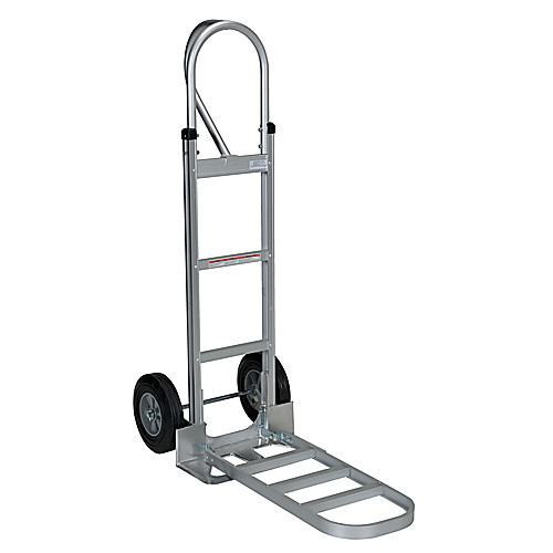Alum P-Handle Hand Truck Hard Rubber
