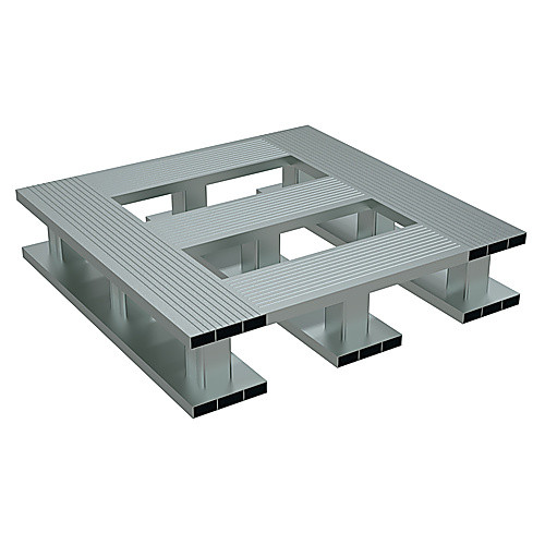 Heavy Duty Aluminum Half Pallet Skid Bottom 24 × 24
