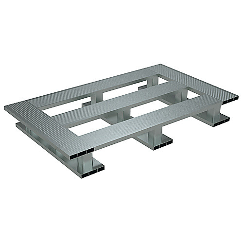 Heavy Duty Alum Half Pallet Skid Bottom 36 × 24