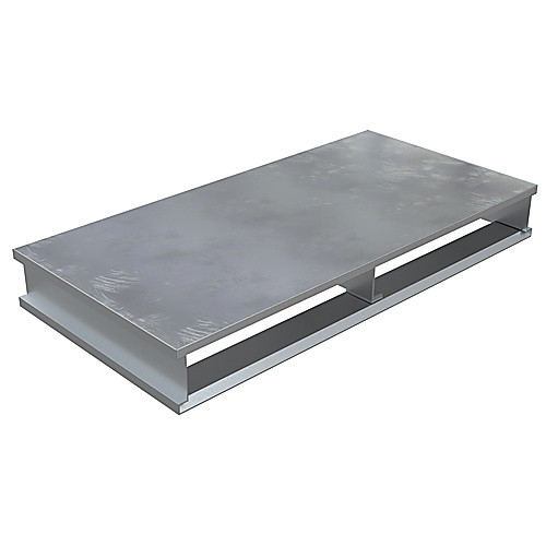 Heavy Duty Aluminum Half Pallet Solid Top 48 × 24