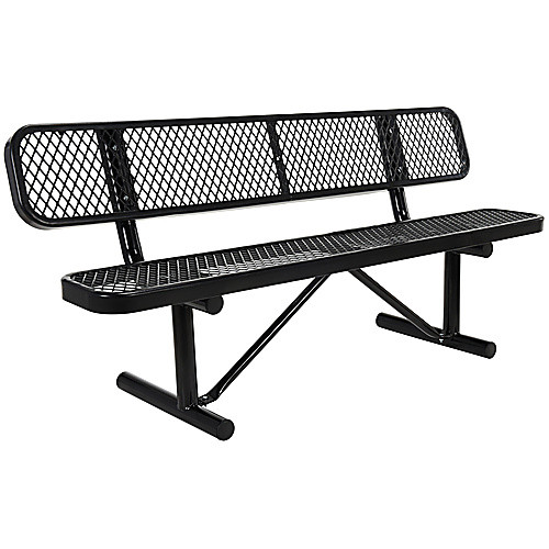 Bench Expanded Metal 72 Black