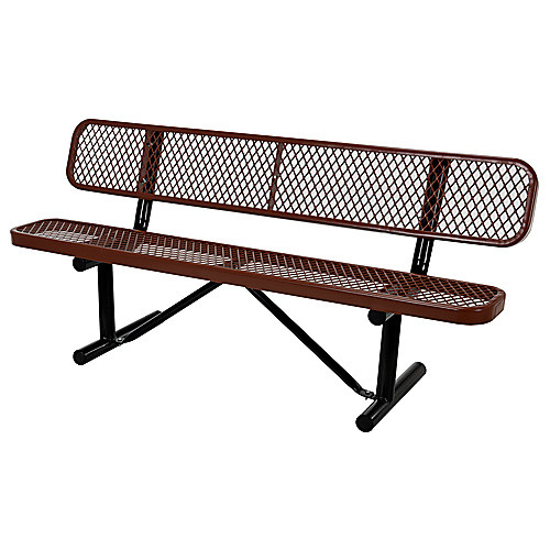 Bench Expanded Metal 72 Brown