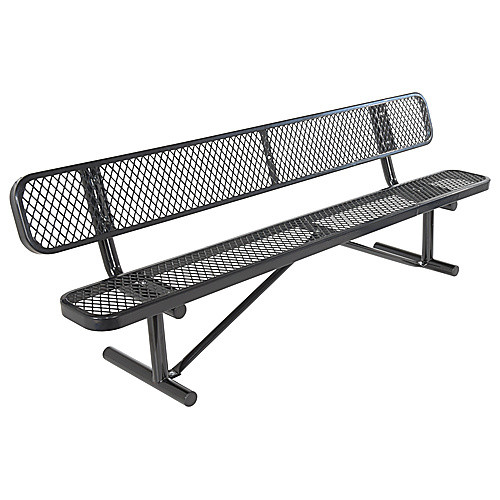 Bench Expanded Metal 96 Black