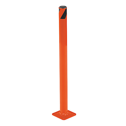 Steel Pipe Safety Bollard 24″ × 1.75″ Orange