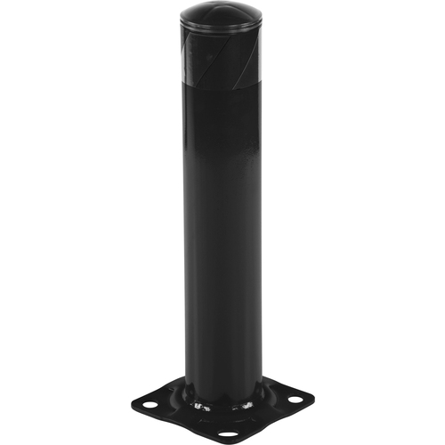 Steel Pipe Safety Bollard 24″ × 4.5″ Black