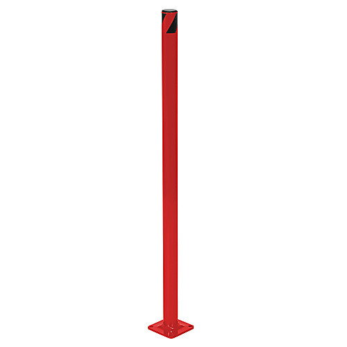 Steel Pipe Safety Bollard 36″ × 1.75″ Red