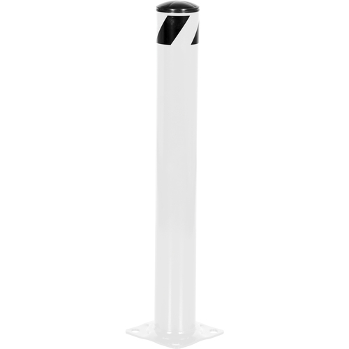 Steel Pipe Safety Bollard 36″ × 4.5″ White
