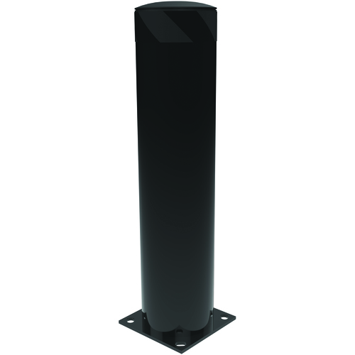 Steel Pipe Safety Bollard 36″ × 8.5″ Black