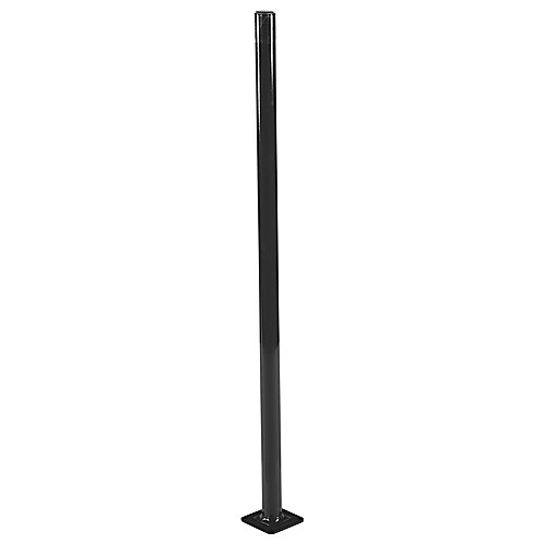 Steel Pipe Safety Bollard 42″ × 1.75″ Black