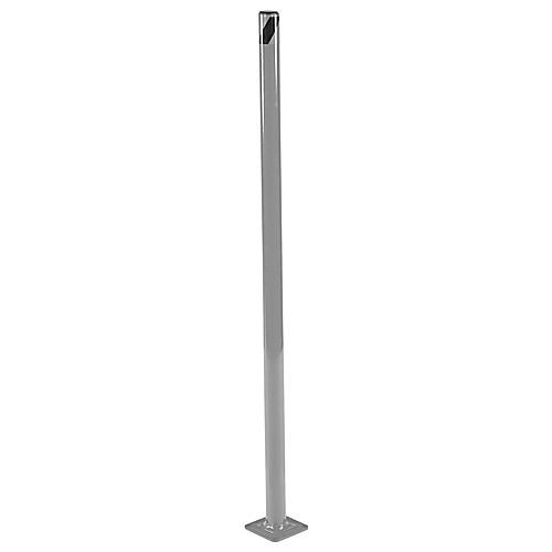 Steel Pipe Safety Bollard 42″ × 1.75″ Gray