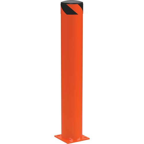 Steel Pipe Safety Bollard 42″ × 6.5″ Orange