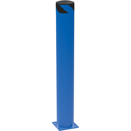 Steel Pipe Safety Bollard 48″ × 6.5″ Blue