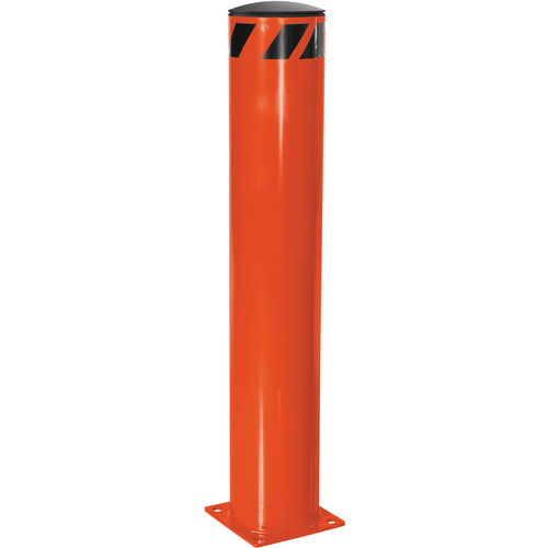 Steel Pipe Safety Bollard 48″ × 8.5″ Orange