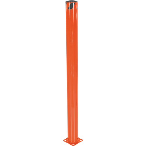 Steel Pipe Safety Bollard 62″ × 4.5″ Orange
