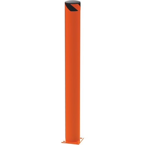Steel Pipe Safety Bollard 62″ × 6.5″ Orange