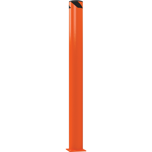 Steel Pipe Safety Bollard 72″ × 6.5″ Orange