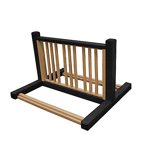 Bike Rack Black/Cedar 6 Positions