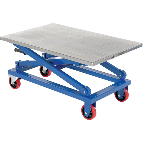 Mech Scissors Cart - Hand Crank 26 × 40 1000 lbs Cap
