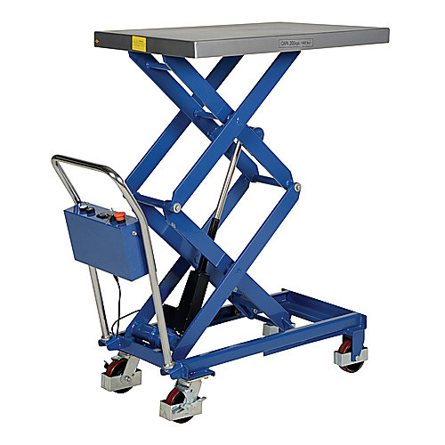Linear Scissor Cart 400lb 23.625 × 35.5