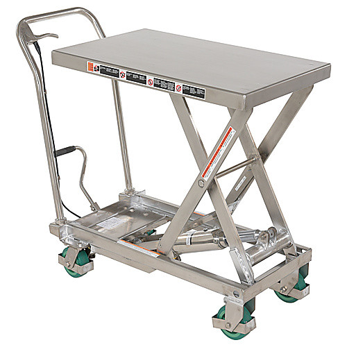 Cart Scissor 500lb Capacity Stainless Steel