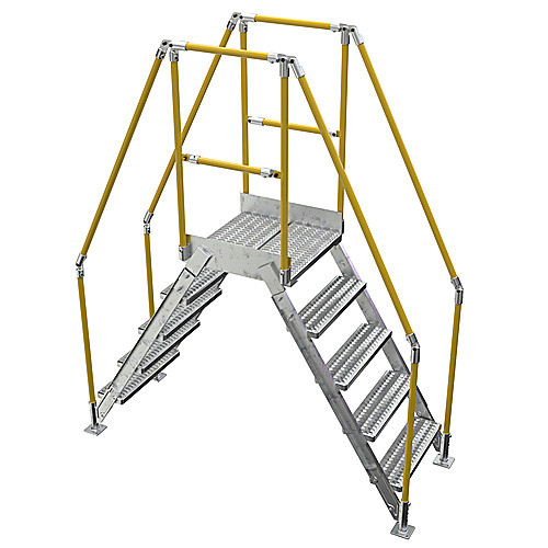 Galvanized Cross-Over Ladder 79.5 × 92.15″ 5 Step