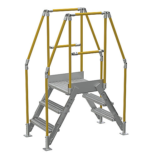 Aluminum Cross Over Ladder 14″ Wide 3 Step