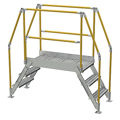 Aluminum Cross Over Ladder 38″ Wide 3 Step