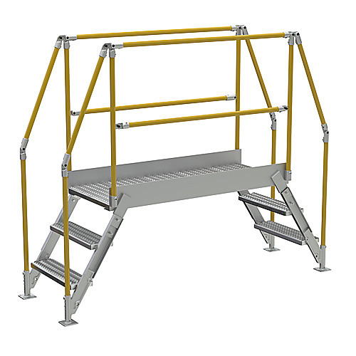 Aluminum Cross Over Ladder 50″ Wide 3 Step