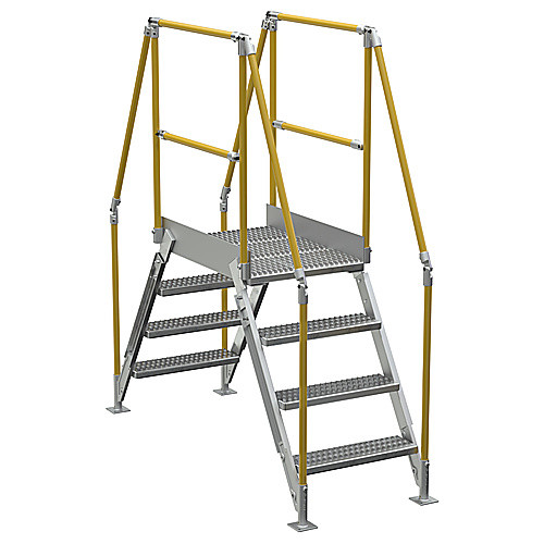 Aluminum Cross Over Ladder 26″ Wide 4 Step