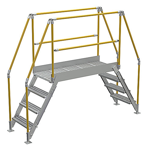 Aluminum Cross Over Ladder 50″ Wide 4 Step
