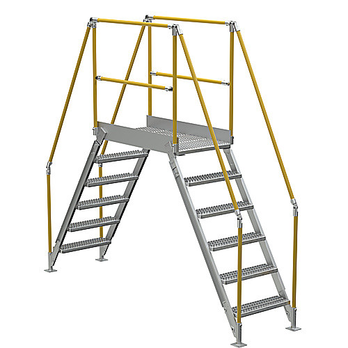 Aluminum Cross Over Ladder 38″ Wide 6 Step