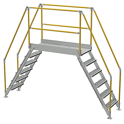 Aluminum Cross Over Ladder 50″ Wide 6 Step